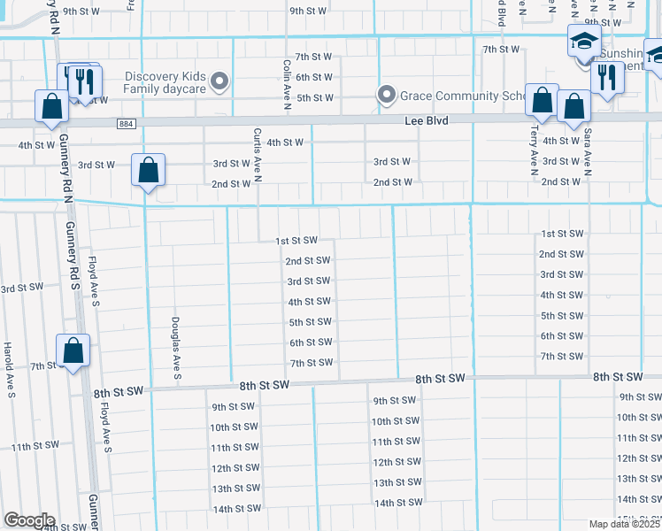 map of restaurants, bars, coffee shops, grocery stores, and more near 3901 3rd Street Southwest in Lehigh Acres