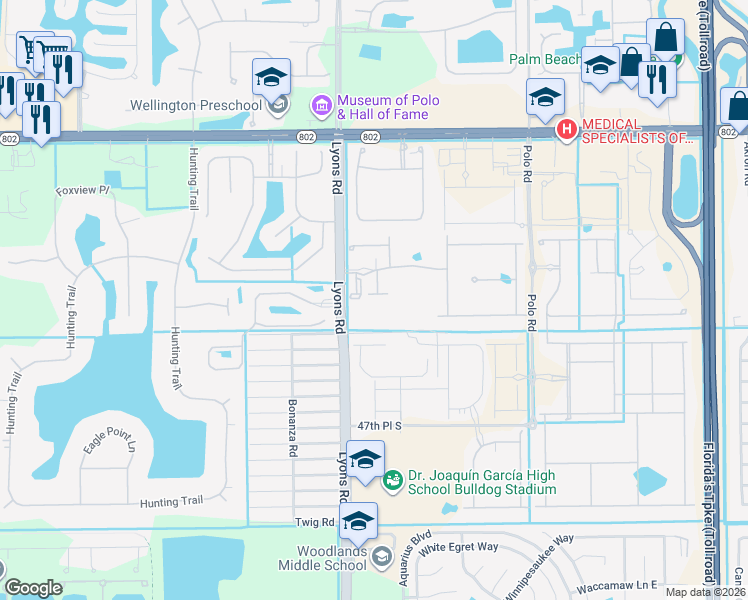 map of restaurants, bars, coffee shops, grocery stores, and more near 9022 Willow Sound Drive in Lake Worth