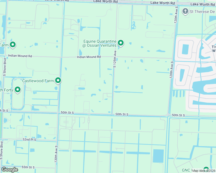 map of restaurants, bars, coffee shops, grocery stores, and more near 4723 South 125th Avenue in Wellington