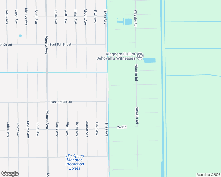 map of restaurants, bars, coffee shops, grocery stores, and more near 315 Hines Avenue in Lehigh Acres