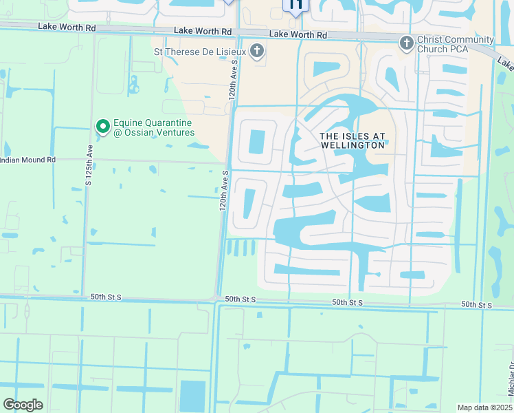 map of restaurants, bars, coffee shops, grocery stores, and more near 4621 Windward Cove Lane in Wellington