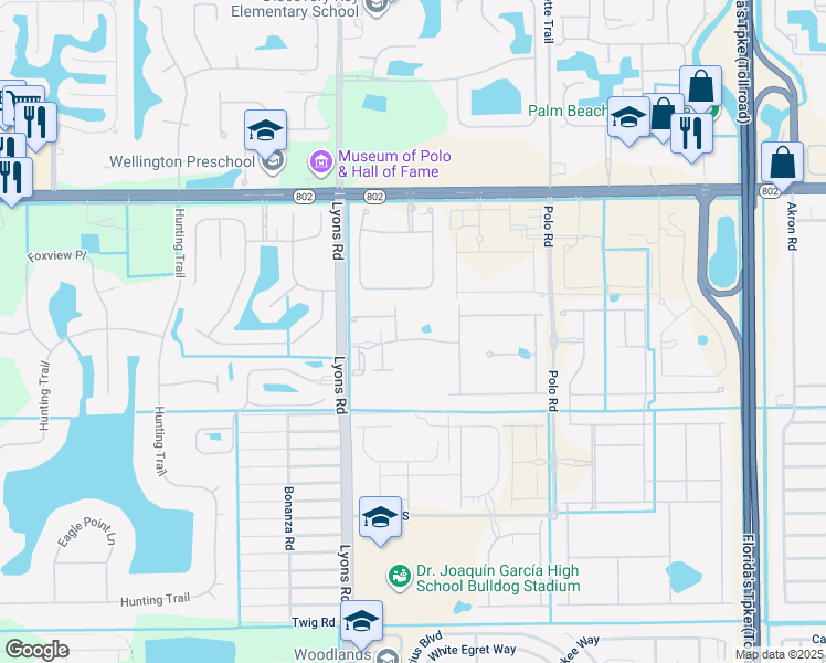 map of restaurants, bars, coffee shops, grocery stores, and more near 4516 Gulf Sounds Lane in Lake Worth