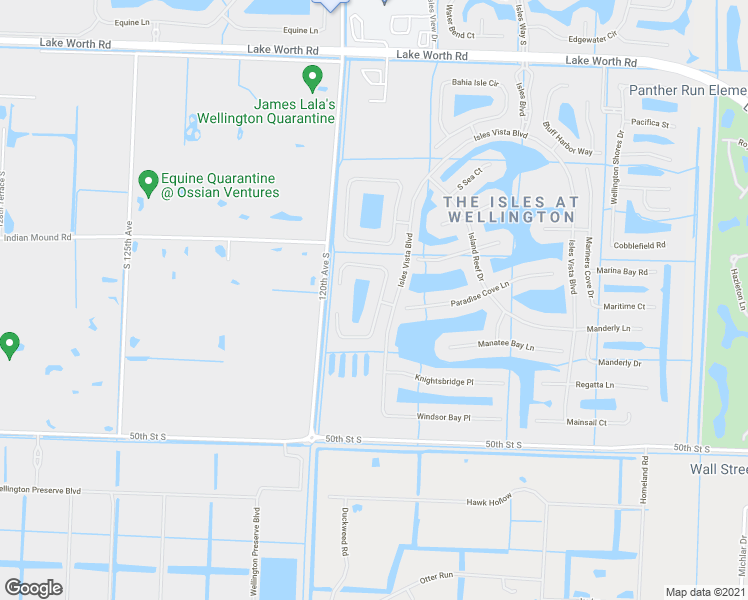 map of restaurants, bars, coffee shops, grocery stores, and more near 4625 Windward Cove Lane in Wellington
