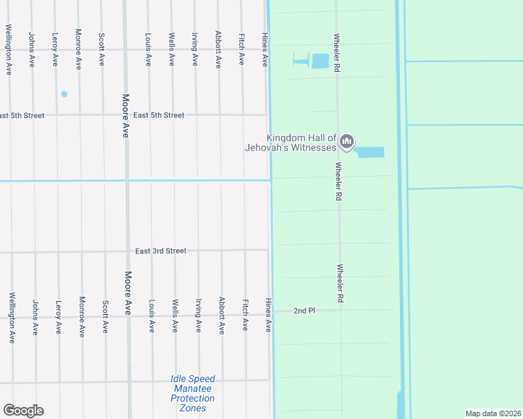 map of restaurants, bars, coffee shops, grocery stores, and more near 315 Hines Avenue in Lehigh Acres