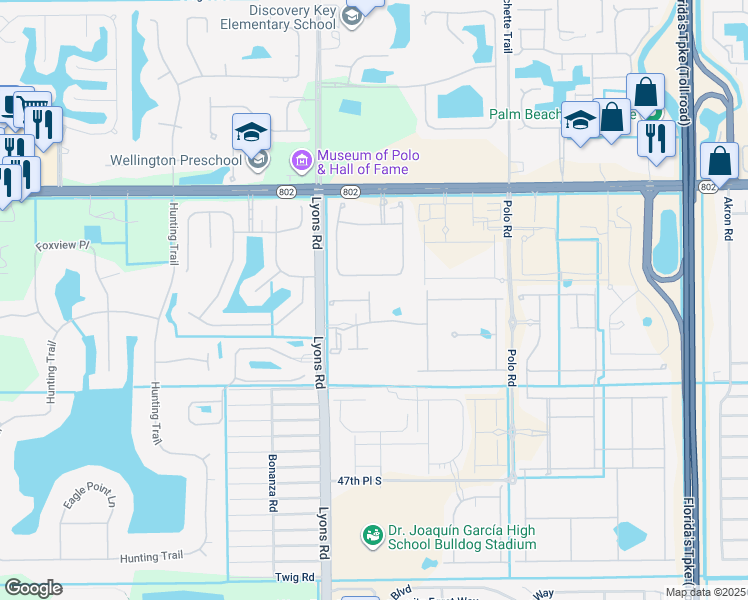 map of restaurants, bars, coffee shops, grocery stores, and more near 4516 Gulf Sounds Lane in Lake Worth