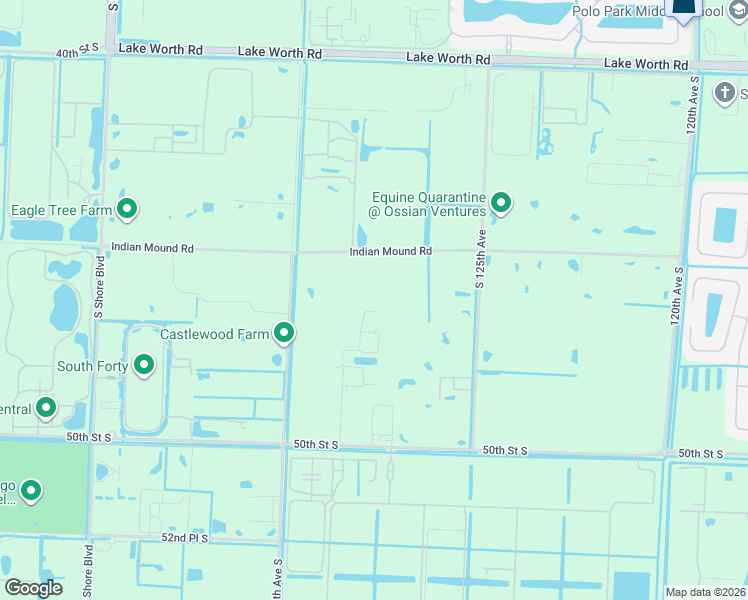 map of restaurants, bars, coffee shops, grocery stores, and more near 12784 Indian Mound Road in Wellington