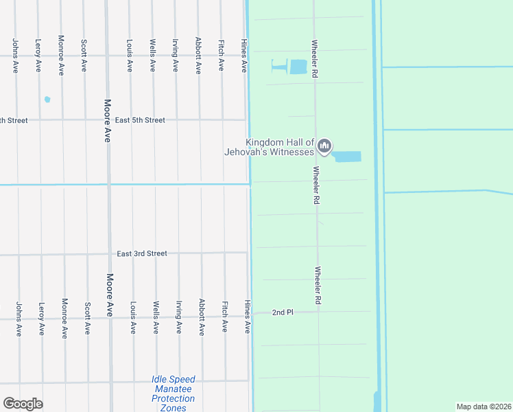 map of restaurants, bars, coffee shops, grocery stores, and more near 315 Hines Avenue in Lehigh Acres