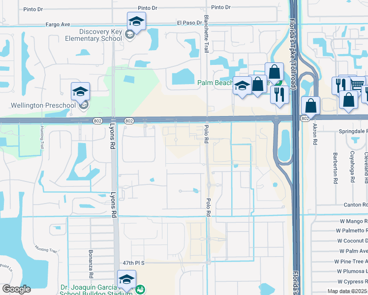 map of restaurants, bars, coffee shops, grocery stores, and more near 8869 Willow Cove Lane in Lake Worth