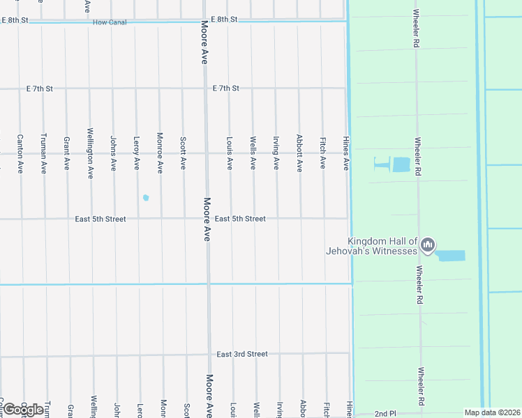 map of restaurants, bars, coffee shops, grocery stores, and more near 505 Wells Avenue in Lehigh Acres