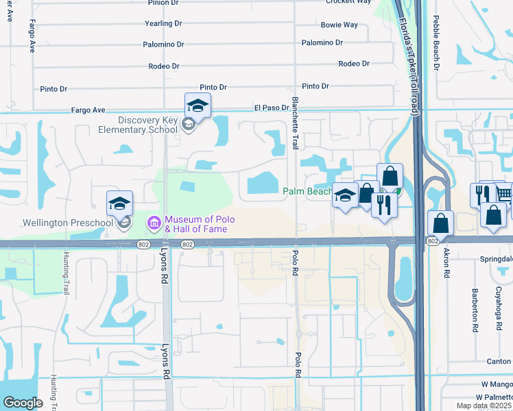 map of restaurants, bars, coffee shops, grocery stores, and more near 3872 Cypress Lake Drive in Lake Worth