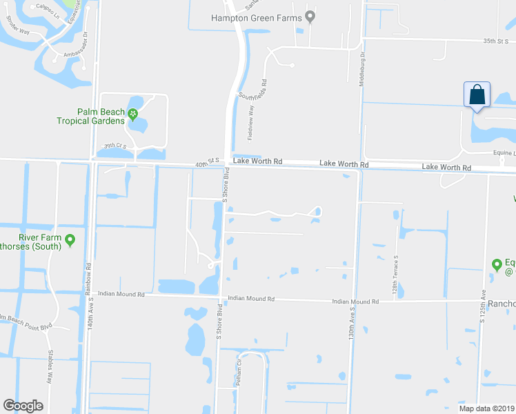 map of restaurants, bars, coffee shops, grocery stores, and more near 4158 South Shore Boulevard in Wellington