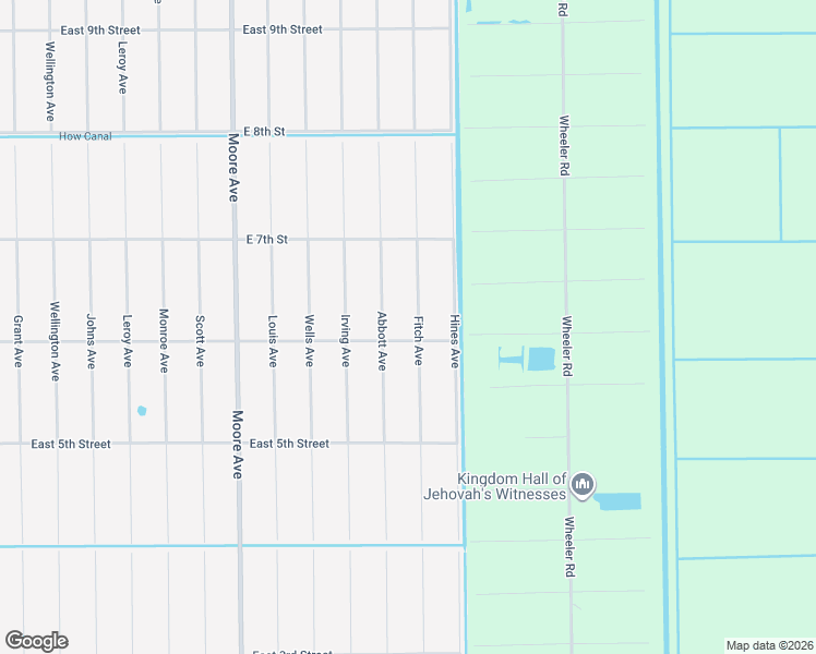 map of restaurants, bars, coffee shops, grocery stores, and more near 600 Fitch Avenue in Lehigh Acres