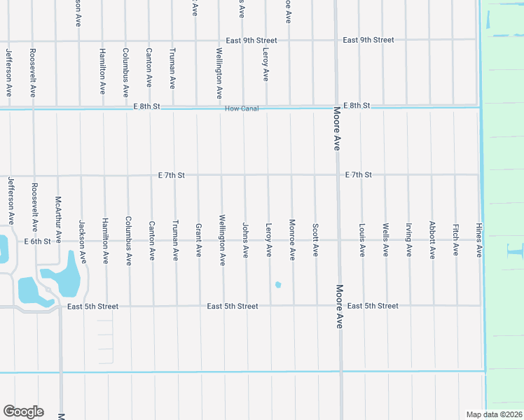 map of restaurants, bars, coffee shops, grocery stores, and more near 611 Leroy Avenue in Lehigh Acres