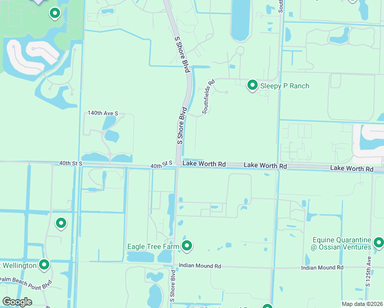 map of restaurants, bars, coffee shops, grocery stores, and more near 3955 Fieldview Way in Wellington