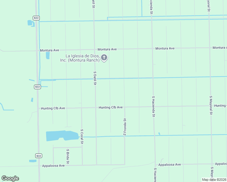 map of restaurants, bars, coffee shops, grocery stores, and more near 445 South Estribo Street in Clewiston