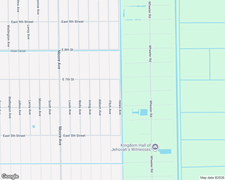 map of restaurants, bars, coffee shops, grocery stores, and more near 610 Fitch Avenue in Lehigh Acres