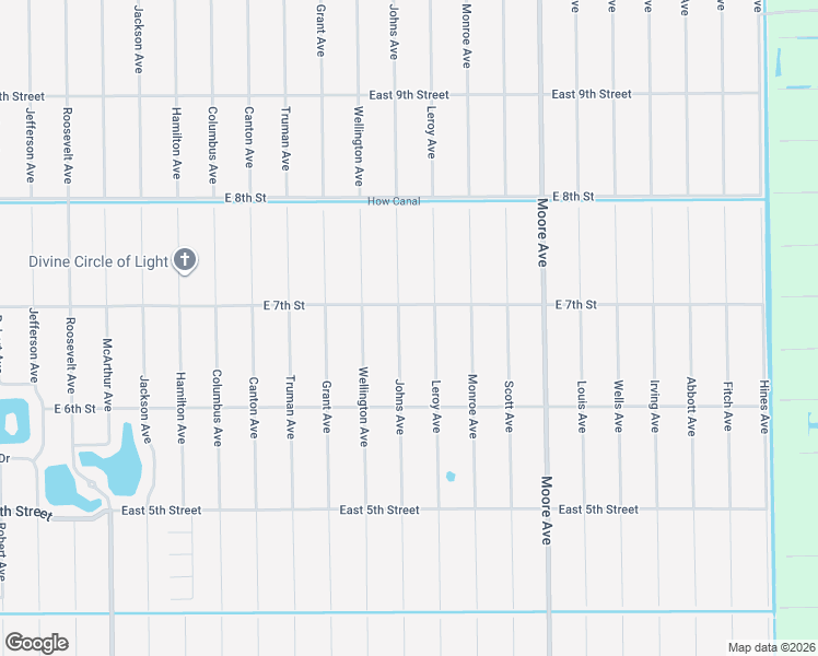 map of restaurants, bars, coffee shops, grocery stores, and more near 3506 East 7th Street in Lehigh Acres