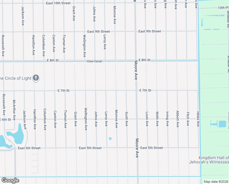map of restaurants, bars, coffee shops, grocery stores, and more near 3706 East 7th Street in Lehigh Acres