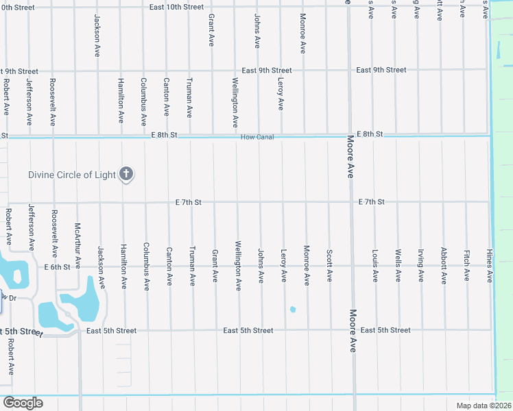 map of restaurants, bars, coffee shops, grocery stores, and more near 3506 East 7th Street in Lehigh Acres