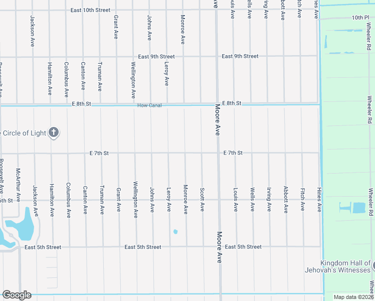 map of restaurants, bars, coffee shops, grocery stores, and more near 3706 East 7th Street in Lehigh Acres