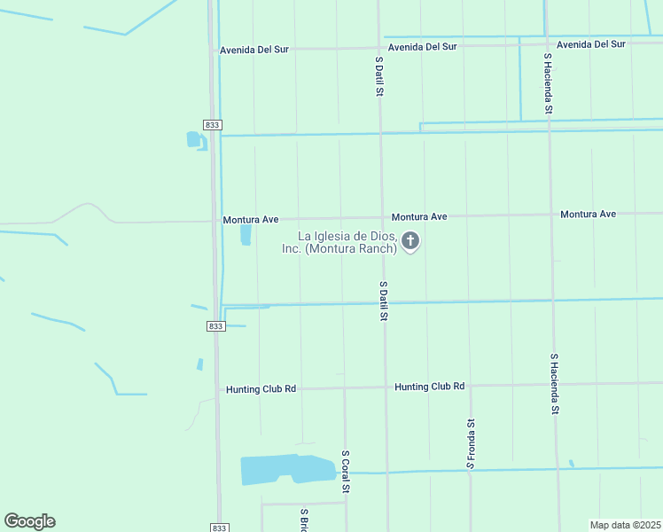 map of restaurants, bars, coffee shops, grocery stores, and more near 355 South Coral Street in Clewiston