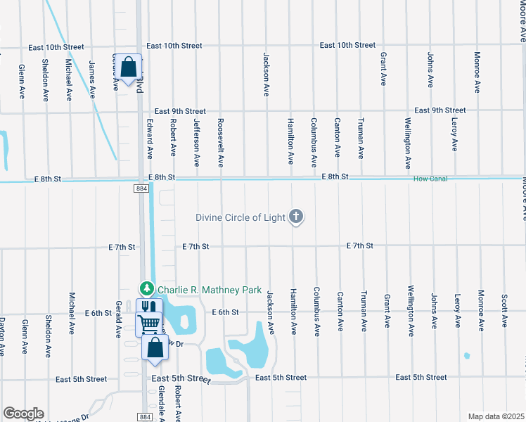 map of restaurants, bars, coffee shops, grocery stores, and more near 713 Jackson Avenue in Lehigh Acres