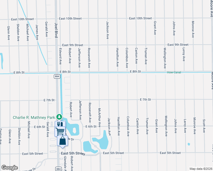 map of restaurants, bars, coffee shops, grocery stores, and more near 713 Jackson Avenue in Lehigh Acres