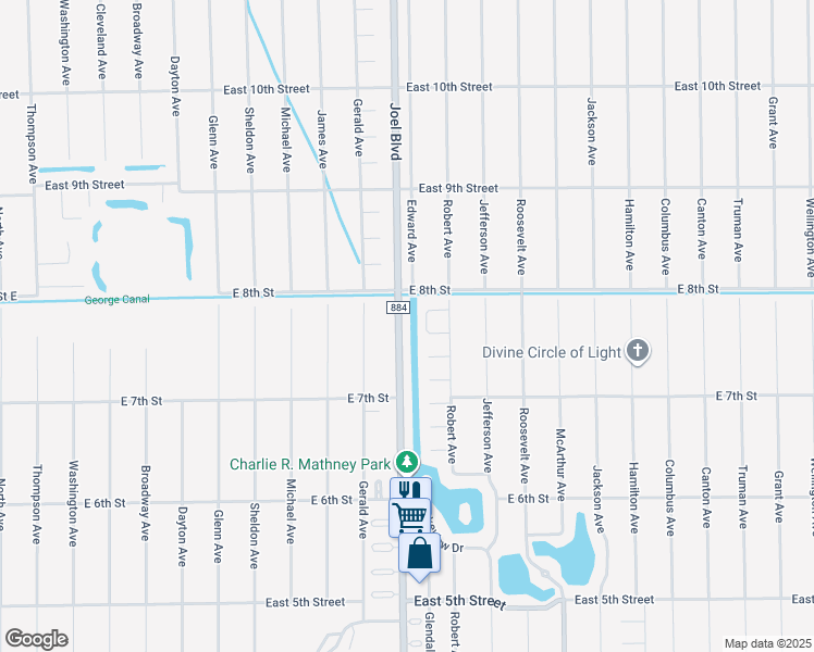map of restaurants, bars, coffee shops, grocery stores, and more near 730 Joel Boulevard in Lehigh Acres