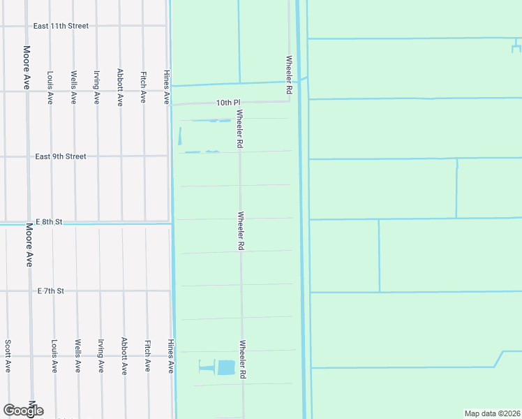 map of restaurants, bars, coffee shops, grocery stores, and more near 7644 8th Place in LaBelle