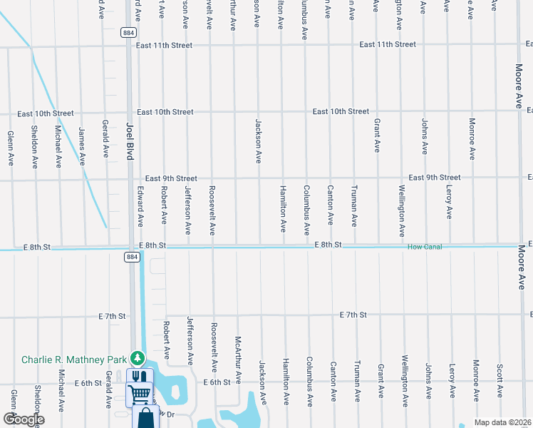 map of restaurants, bars, coffee shops, grocery stores, and more near 813 Hamilton Avenue in Lehigh Acres
