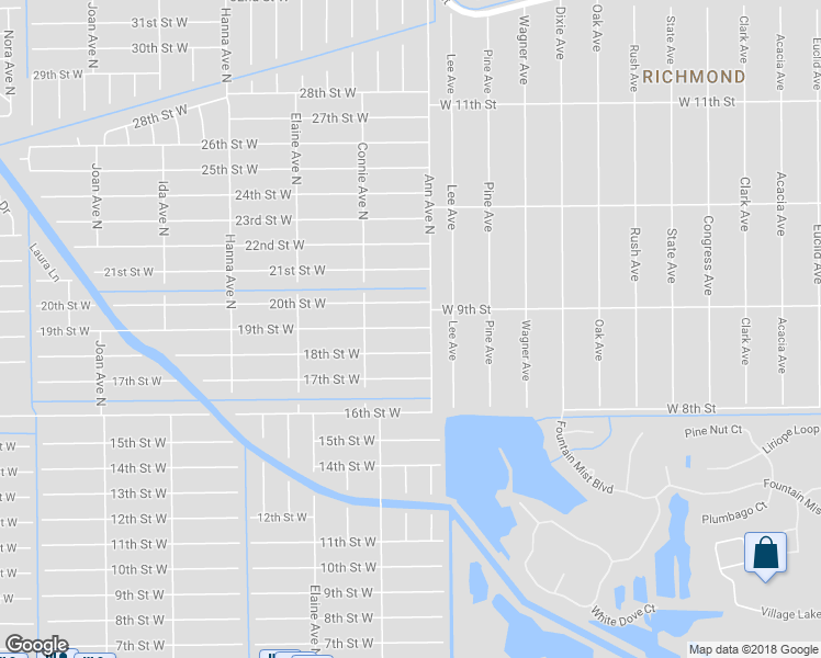 map of restaurants, bars, coffee shops, grocery stores, and more near 2506 19th Street West in Lehigh Acres