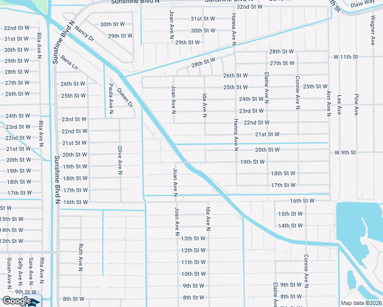 map of restaurants, bars, coffee shops, grocery stores, and more near 2908 19th Street West in Lehigh Acres