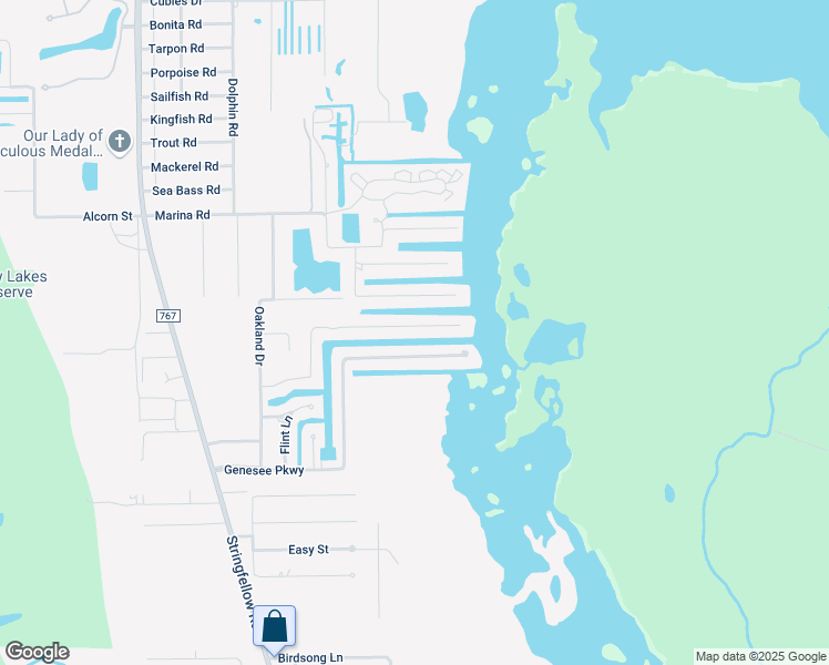 map of restaurants, bars, coffee shops, grocery stores, and more near 5304 Ann Arbor Drive in Bokeelia