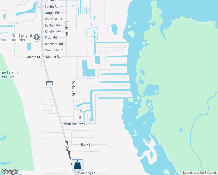 map of restaurants, bars, coffee shops, grocery stores, and more near 5304 Ann Arbor Drive in Bokeelia