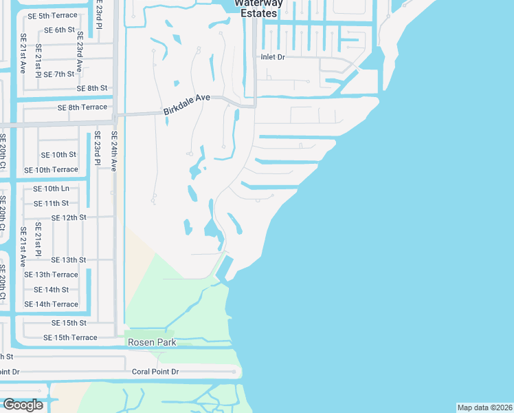 map of restaurants, bars, coffee shops, grocery stores, and more near 1816 Coral Circle in North Fort Myers