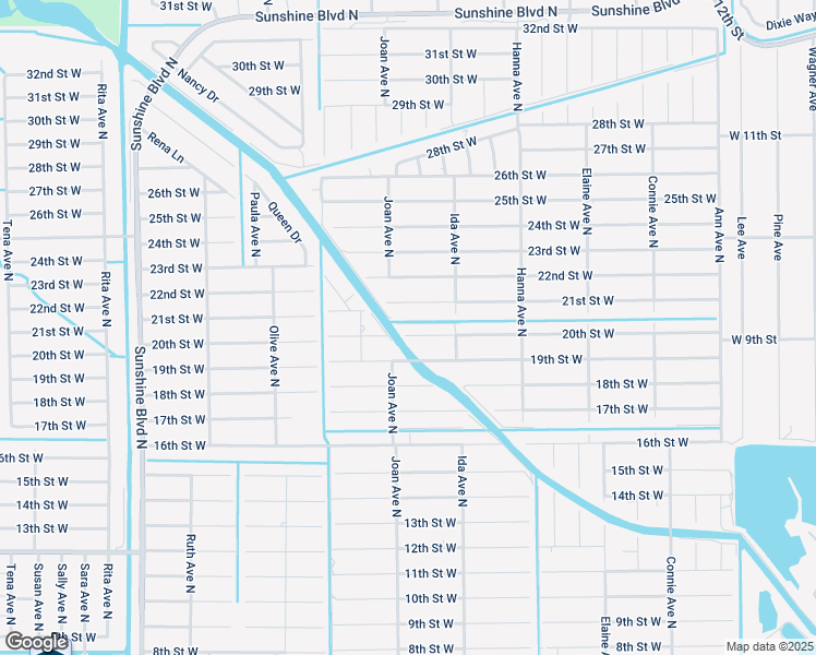 map of restaurants, bars, coffee shops, grocery stores, and more near 2911 21st Street West in Lehigh Acres