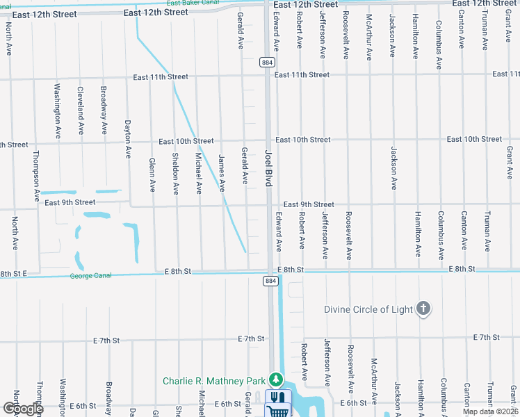 map of restaurants, bars, coffee shops, grocery stores, and more near 2254 East 9th Street in Lehigh Acres