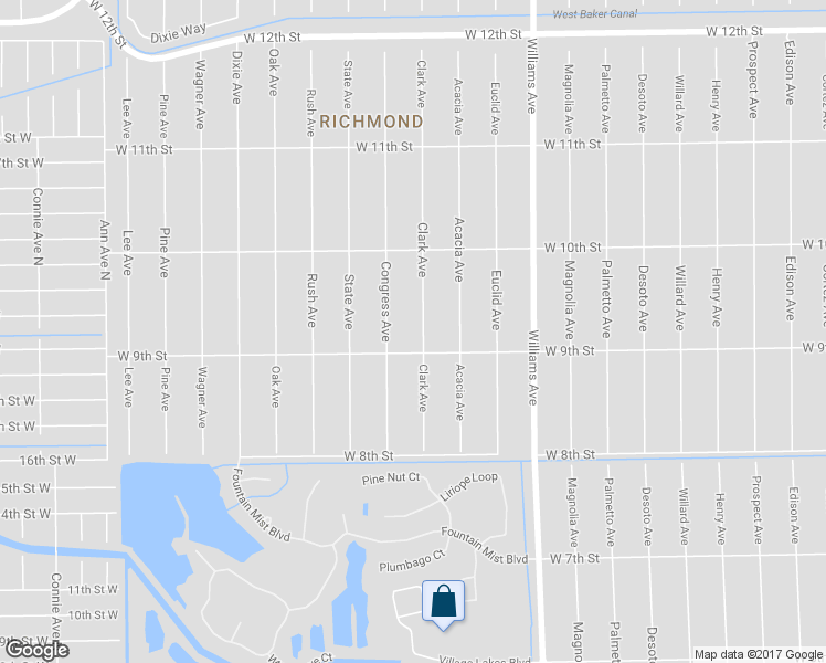 map of restaurants, bars, coffee shops, grocery stores, and more near 905 Clark Avenue in Lehigh Acres