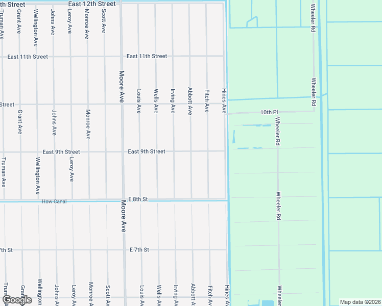 map of restaurants, bars, coffee shops, grocery stores, and more near 4400 East 9th Street in Lehigh Acres