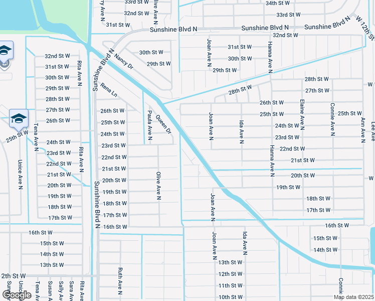 map of restaurants, bars, coffee shops, grocery stores, and more near 2108 Laura Lane in Lehigh Acres