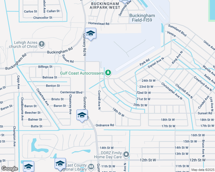 map of restaurants, bars, coffee shops, grocery stores, and more near 3955 20th Street West in Lehigh Acres