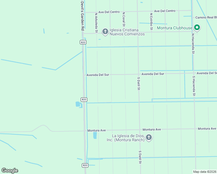 map of restaurants, bars, coffee shops, grocery stores, and more near 140 South Brida Street in Clewiston