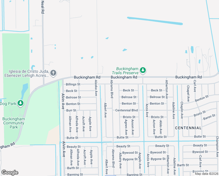 map of restaurants, bars, coffee shops, grocery stores, and more near 1140 Albert Avenue in Lehigh Acres