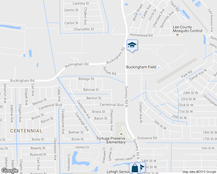 map of restaurants, bars, coffee shops, grocery stores, and more near 5004 Belrose St in Lehigh Acres