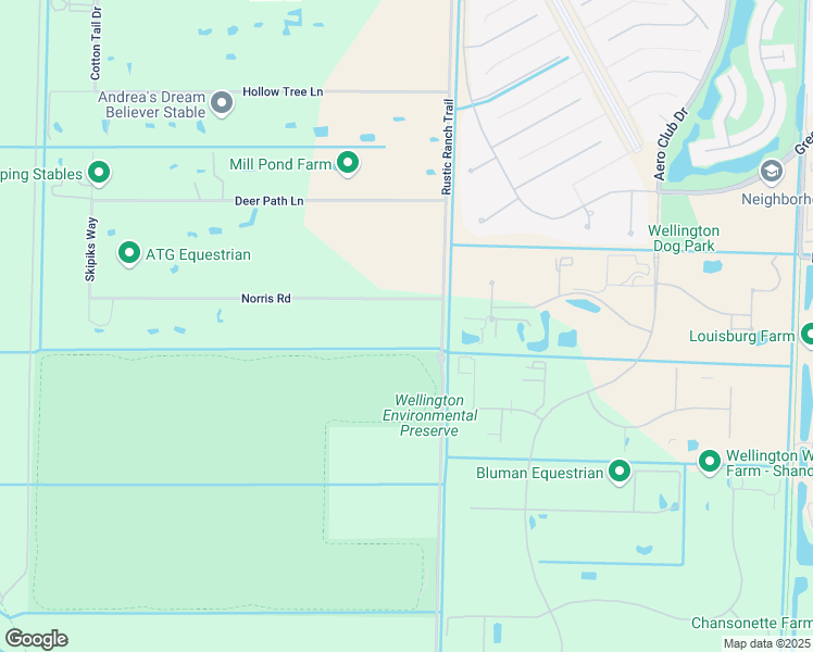 map of restaurants, bars, coffee shops, grocery stores, and more near 16096 Norris Road in Wellington