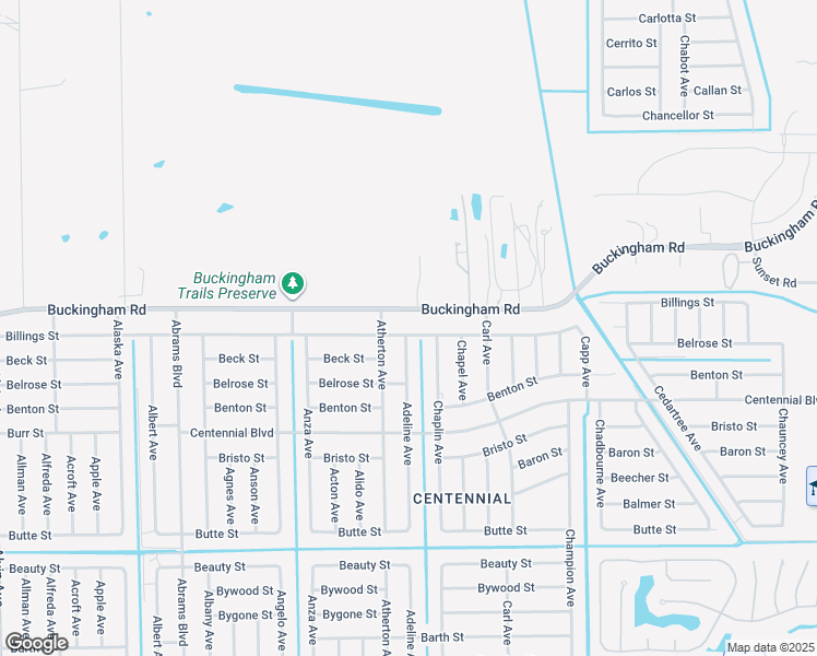 map of restaurants, bars, coffee shops, grocery stores, and more near 5304 Billings Street in Lehigh Acres