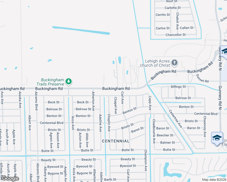 map of restaurants, bars, coffee shops, grocery stores, and more near 5234 Billings Street in Lehigh Acres