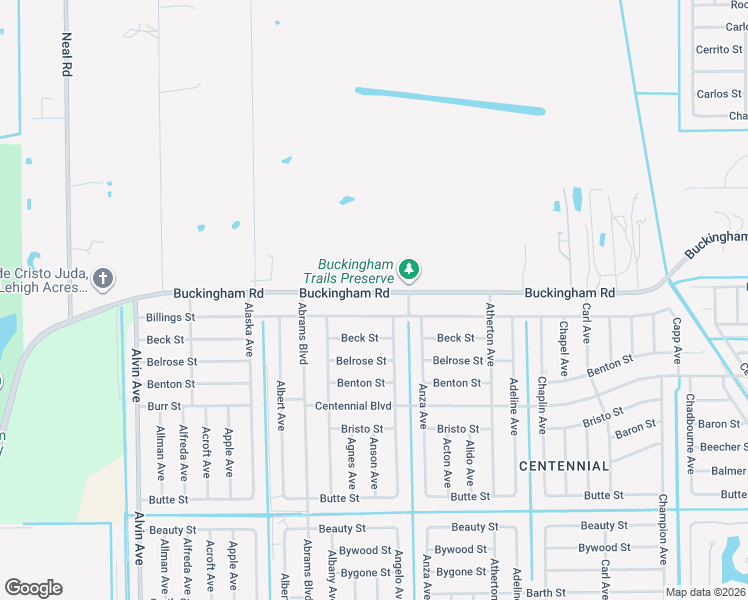 map of restaurants, bars, coffee shops, grocery stores, and more near 5427 Billings Street in Lehigh Acres