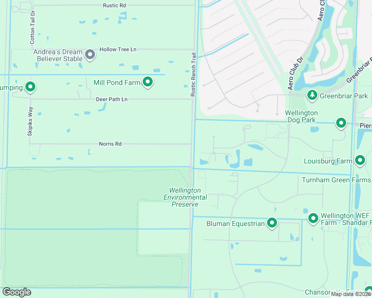 map of restaurants, bars, coffee shops, grocery stores, and more near 16096 Norris Road in Wellington