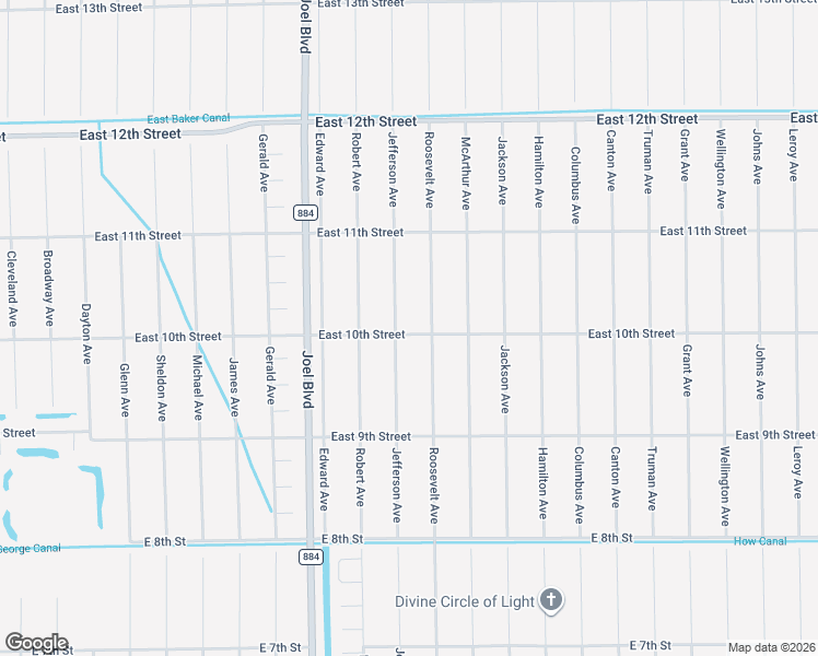 map of restaurants, bars, coffee shops, grocery stores, and more near 1004 Jefferson Avenue in Lehigh Acres